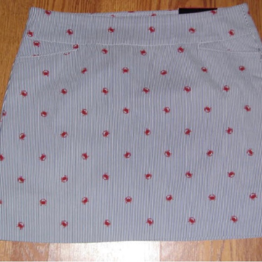 ATTYRE MISSES SKORT BLUE/WHITE SIZE 12. NWT